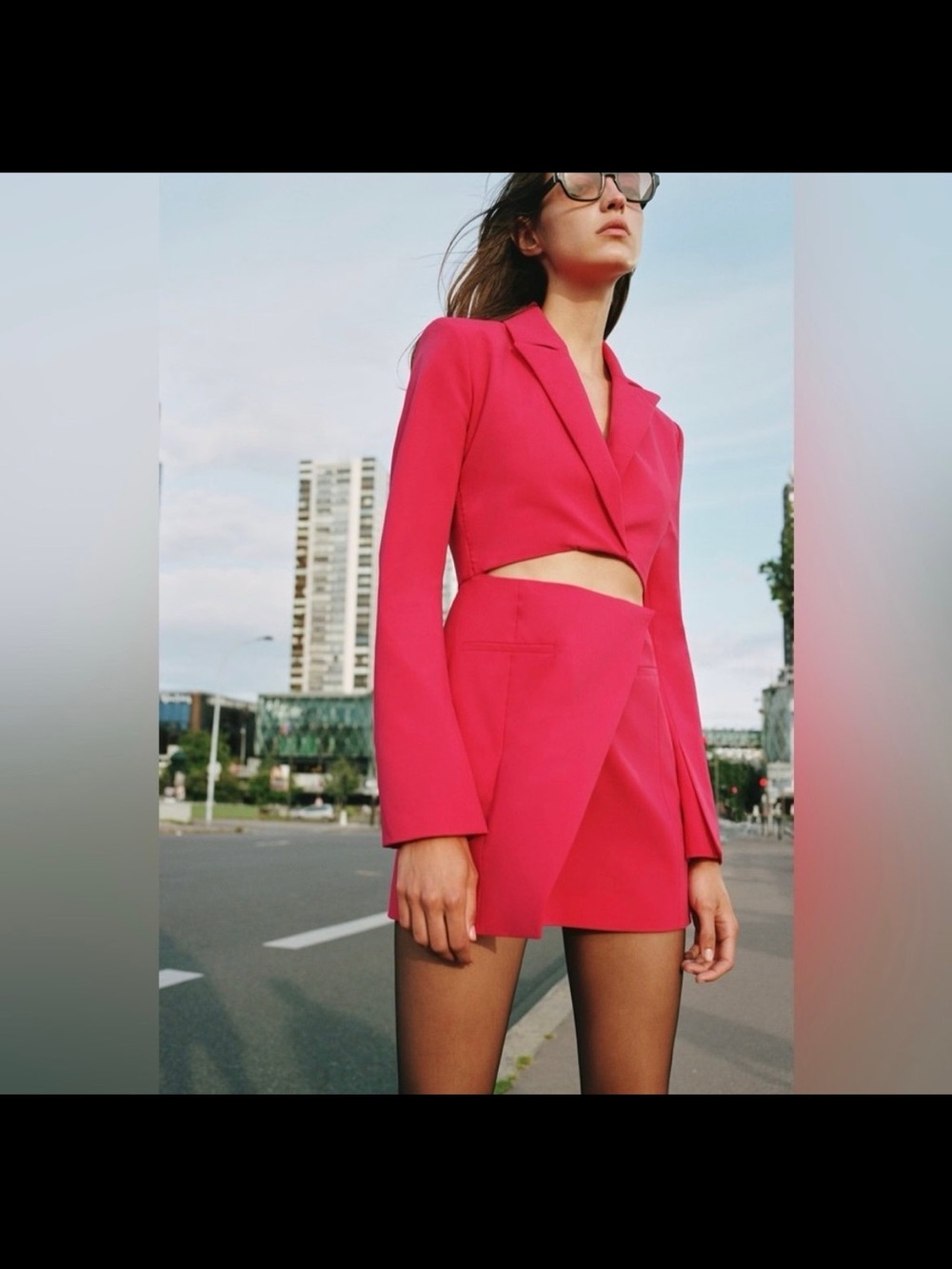 Hot Pink Blazer Dress ZARA